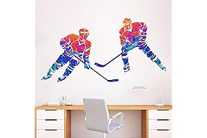 Hockey Stickers for Kids: Liven Up Walls with Exciting Hockey Action