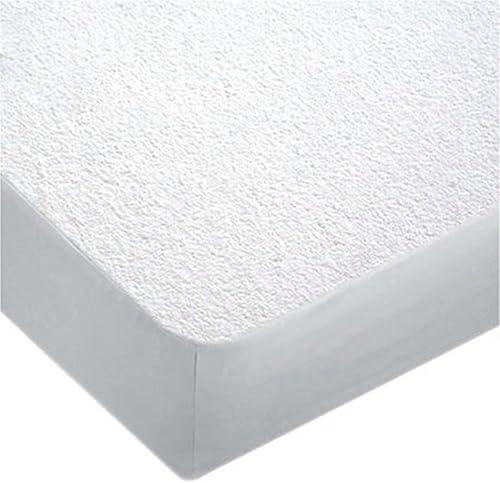 Miniatura 4 de Protector de colchón impermeable de rizo antialérgenos, blanco, individual