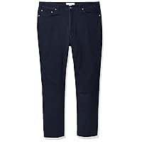 Amazon Essentials Pantaloni in Twill Elasticizzati con 5 Tasche con Taglio Dritto Uomo