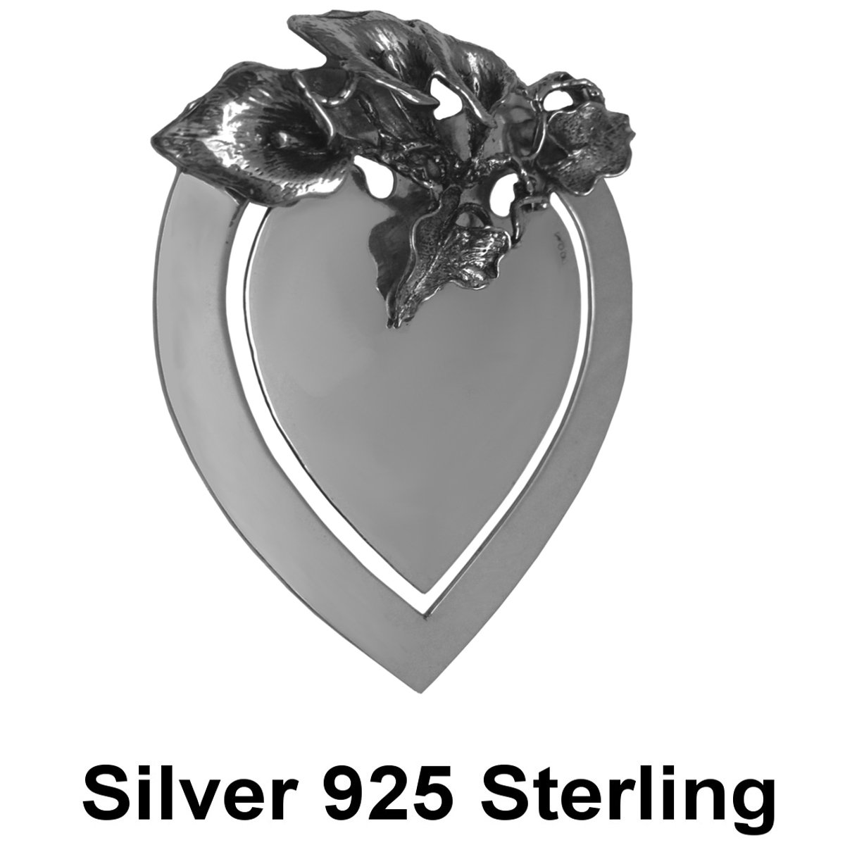 Viennagold - Segnalibro Calla in vero argento 925, 7 x 5,5 cm