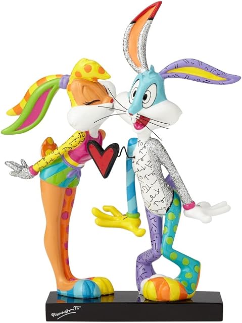 Looney Tunes by Britto - Lola Kissing Bugs Bunny Figurine