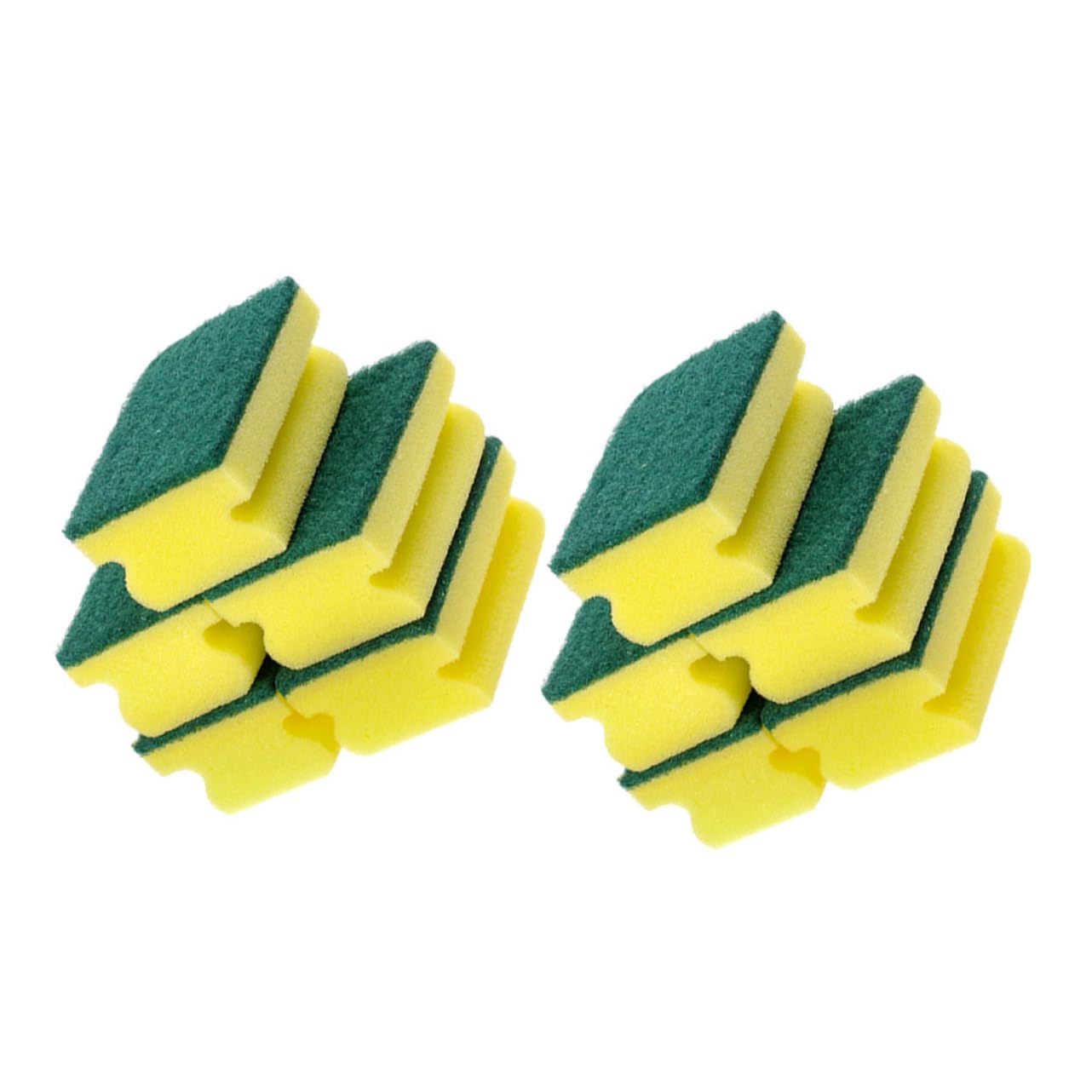 Cabilock 10Pcs Non Scratch Cleaning Sponges Multi Purpose Scrub Pads for Kitchen and Dishware for Pot and Pan Cleaning and Reusable Sponge Scrubbers