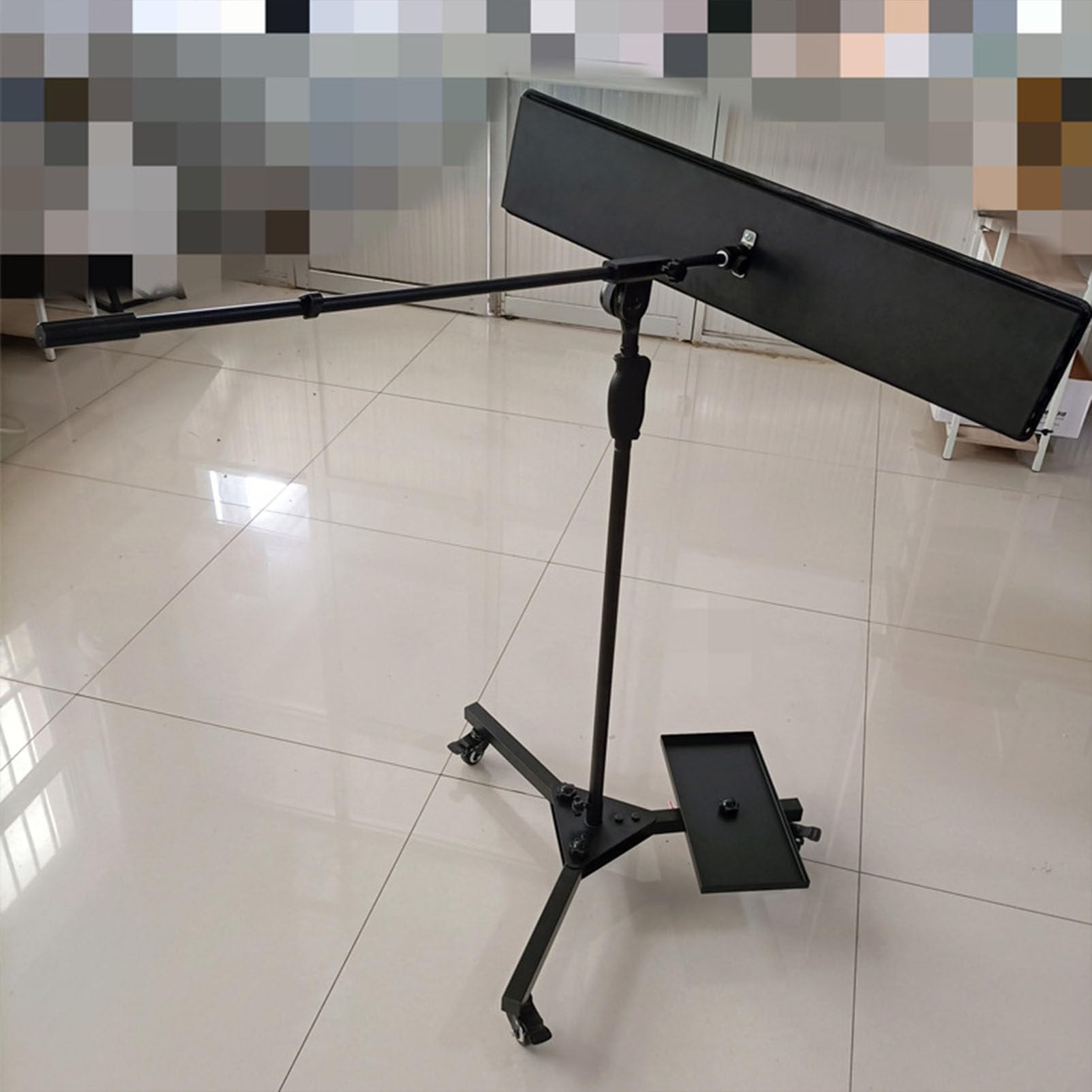 Lampada per carrozzeria PDR Tools Lampada per rimozione ammaccature a LED con durata di servizio di 50000 ore Luce a 12 V CC con altezza regolabile e staffa angolare - 3 pulegge ruotano liberamente