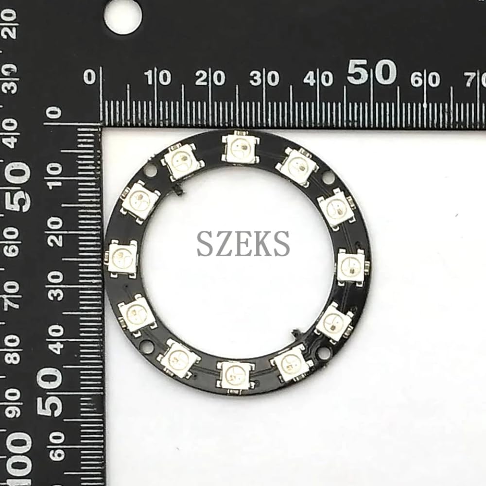 ANELLO CON 8 LED RGB WS2812 E DRIVER INTEGRATO