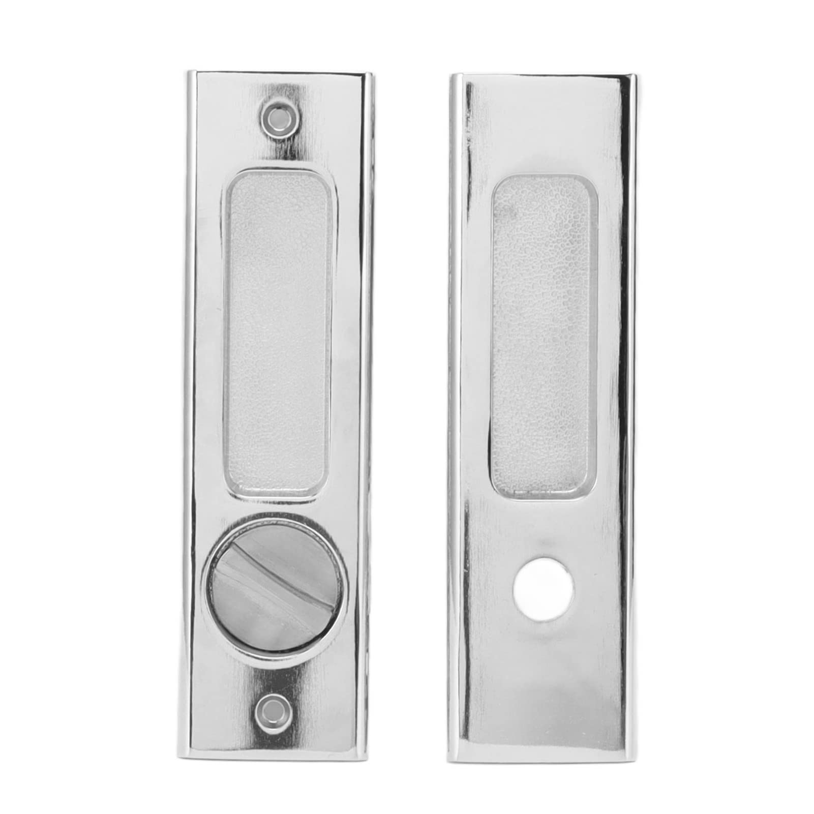 Invisible Recessed Handle Latch Zinc Alloy with Keys for Bathroom Balcony Pocket Door Sliding Barn Door