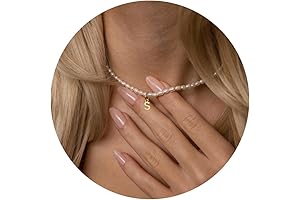 Enigmatic Pearl Initial Necklace: A Timeless Treasure