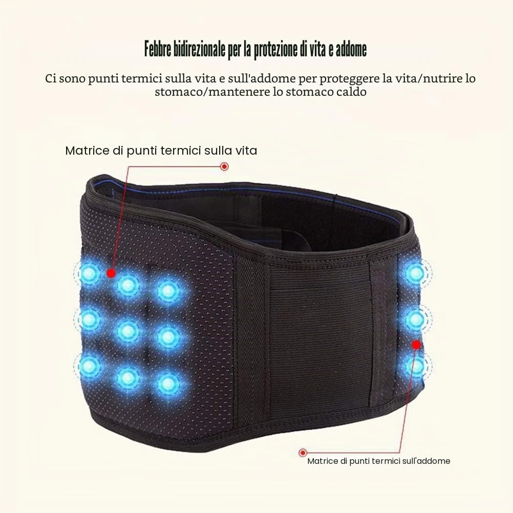 Cintura di Supporto Lombare per Terapia Magnetica Cintura di Supporto per la Schiena autoriscaldante