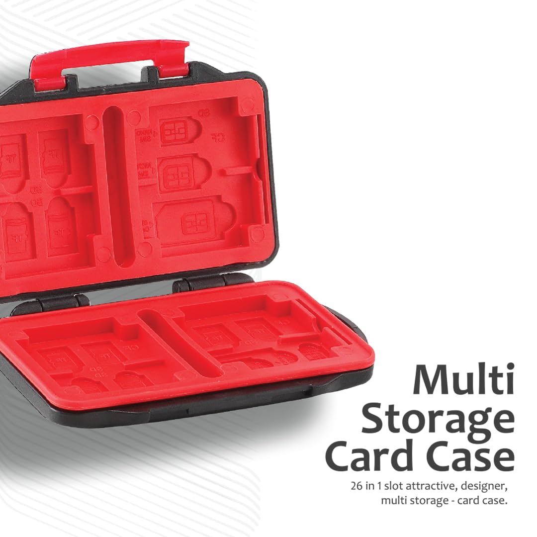 Photovision Pro Memory Card Case | Shockproof & Waterproof Storage Box for SD Card, Micro SD, CF Card & TF Card | Durable Portable Travel Carrying Case Organizer for Photography, Videography 2