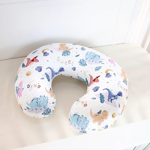 Miniatura 4 de DILIMI Nursing Pillow Cover Stretchy Removable Case for Breastfeeding Pillows, Ultra Soft Comfortable Slipcover for Baby Girl and Boy, Watercolor