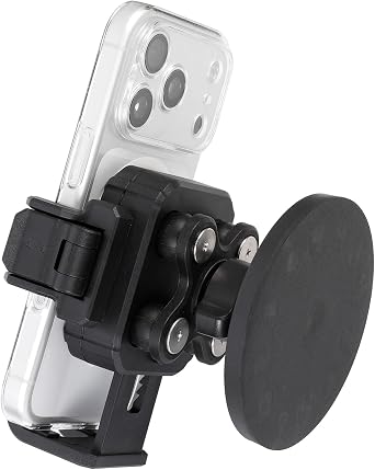 Magnetic Motorcycle Phone Mount 88 lb Strong Magnetic Pull for Gas Tank, Heavy-Duty with Vibration Dampener, Camera Friendly, One-Handed 1-Second Lock & Release, Fits 4.7-7.2" Smartphones