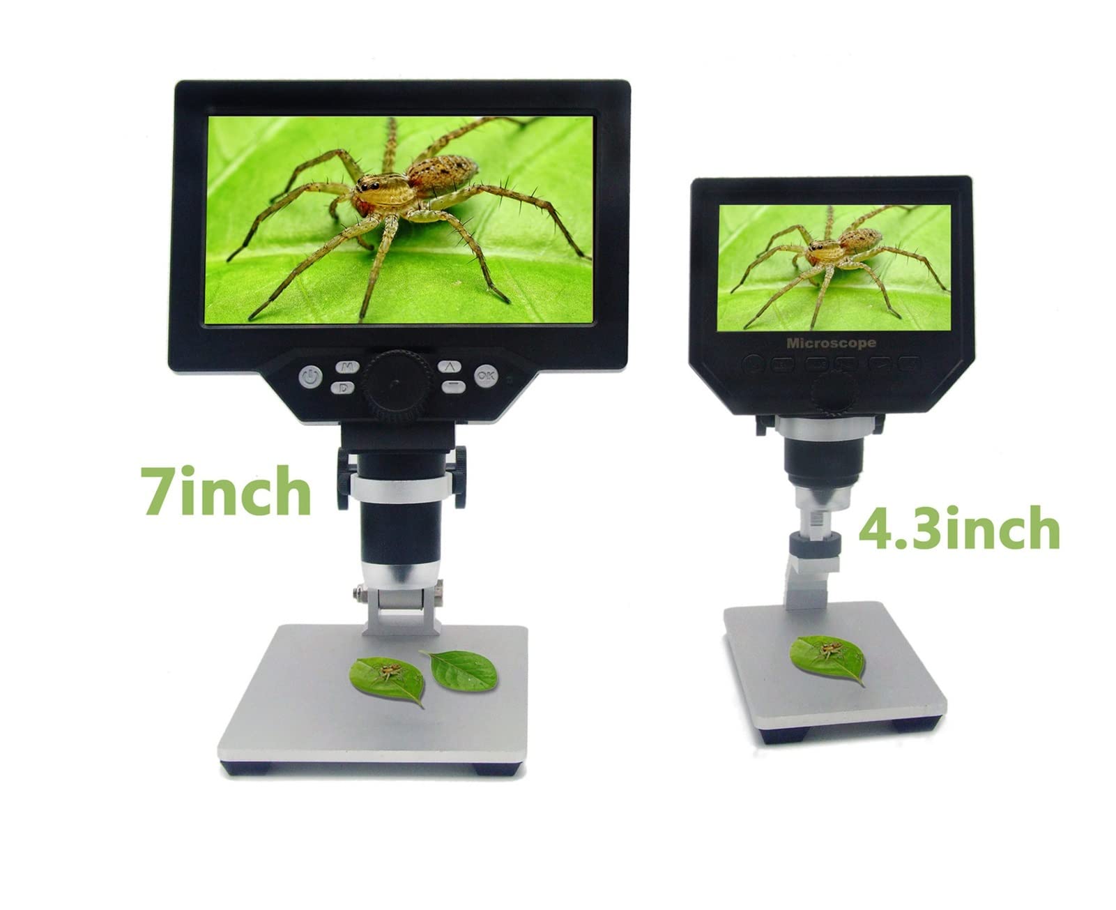 7 Pulgadas HD LCD 12MP Microscopio electrónico de microscopio Digital(Plug-in)