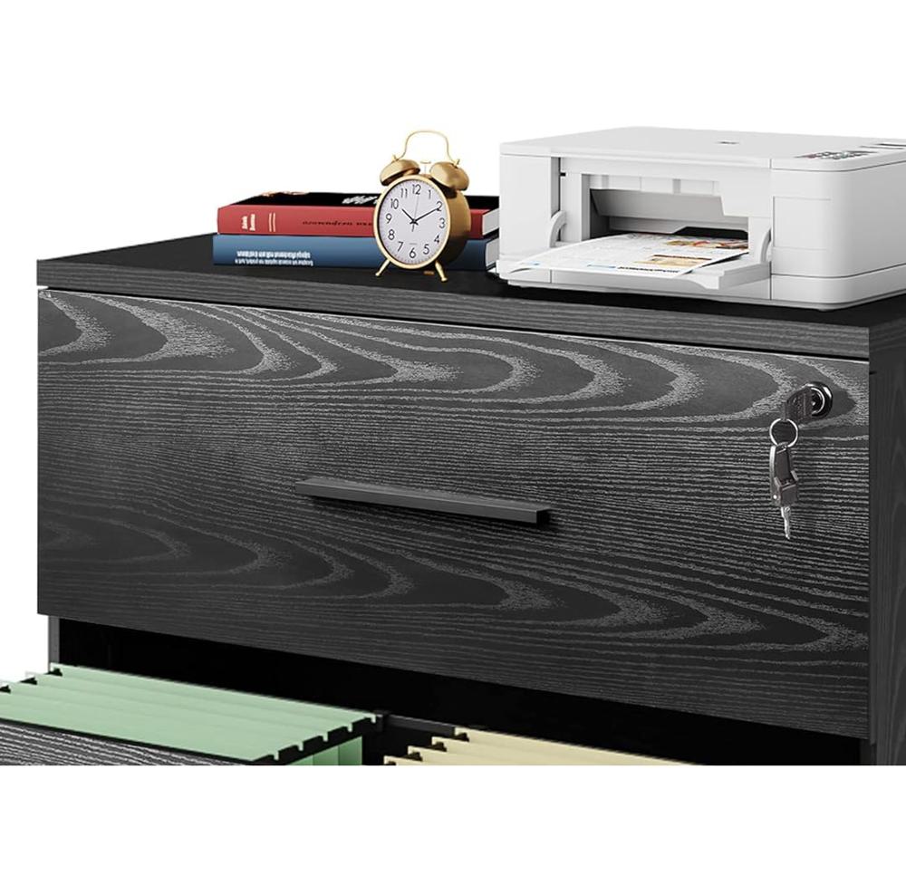 Amazon.com: DEVAISE 2-Drawer Wood Lateral File Cabinet with Lock