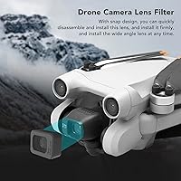 Vista 2 de Fydun Lente de gran angular externo Filtro de lente de cine Lente de pantalla ancha para Mini 3 Pro Drone Accesorios