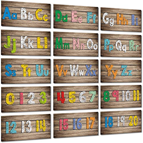 Alphabet Banner Number Banner Home Sweet Alphabet Bulletin Board Border Number Home Sweet Classroom Decor Including Numbers 0-20, with 80 Pieces Adhesive Glue Point Dots for Toddler Kids Students