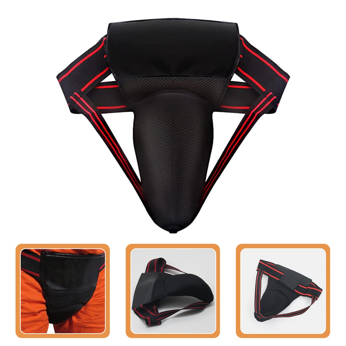 INOOMP 3pcs Reusable Crotch Guard Female Groin Protector Taekwondo Comfortable and Breathable Protector for Sports