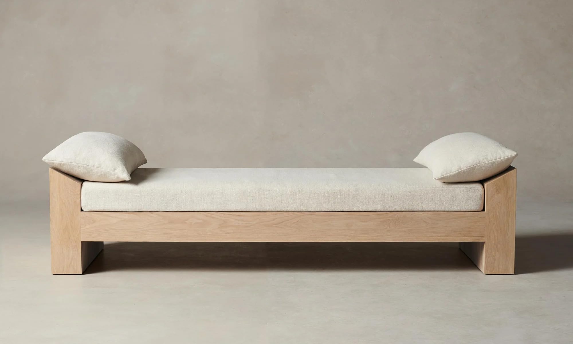 LEGACY OF COMFORT Montauk Daybed Lounger Ottoman Bench for Living Room & Bedroom Cream-image-7