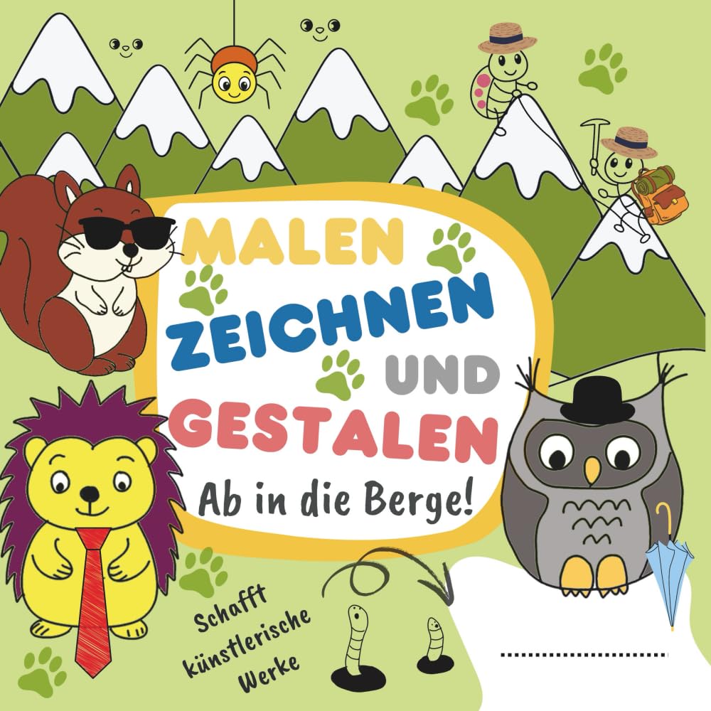 Vergleichen Sie manualy malen, zeichnen und gestalten – ab in die berge