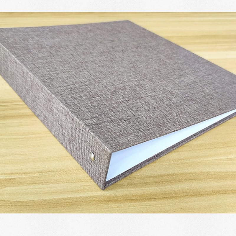 Fabric Three Hole Document Folder Loose Leaf Card Book ID Storage Photo Album Commemorative
