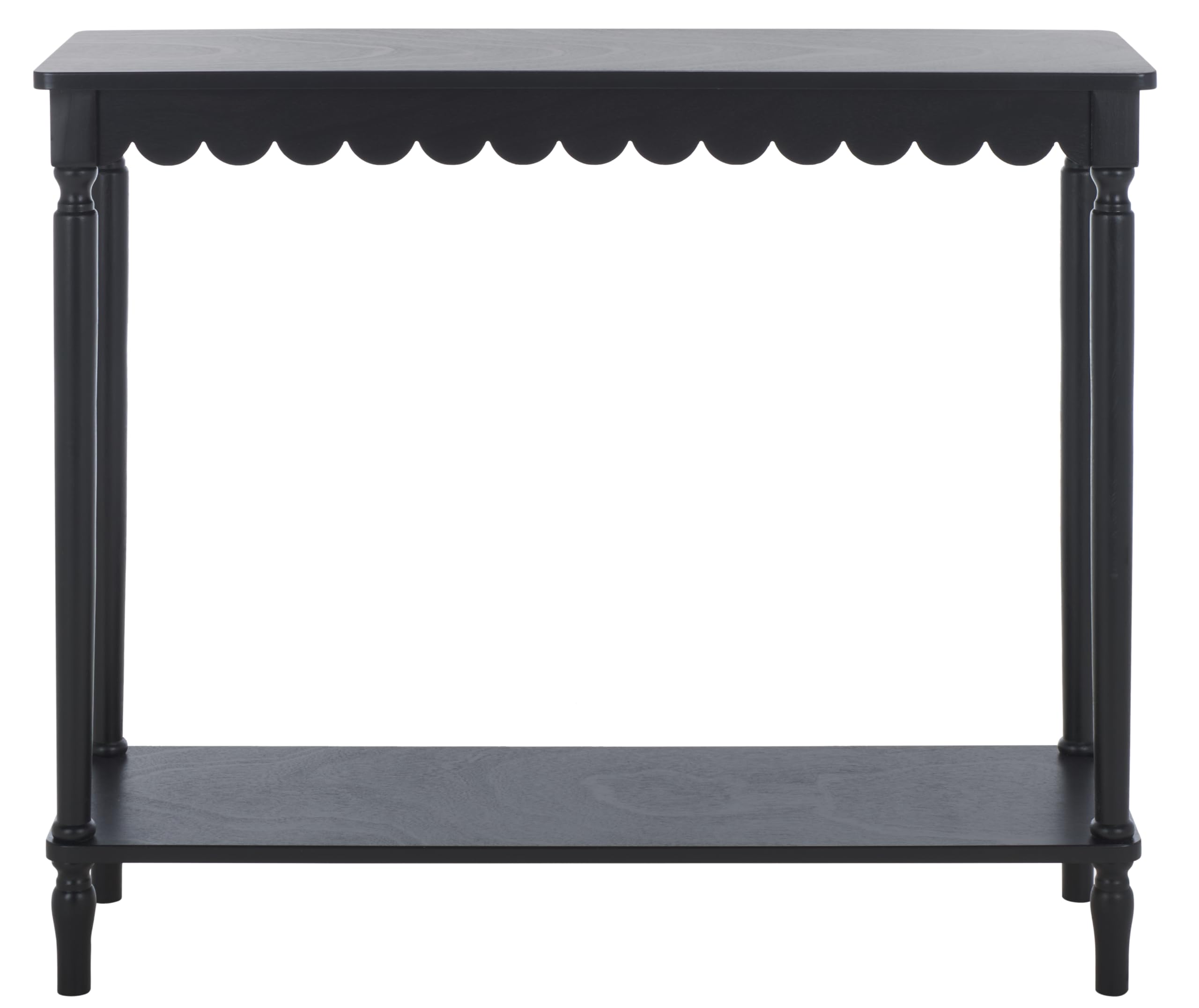 SAFAVIEH Home Collection Haven French Country Farmhouse Matte Black Console Table for Entryway, Living Room, Foyer