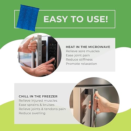 Miniatura 7 de Nature Creation Almohadilla térmica para microondas para aliviar el dolor de espalda, fácil de usar y favorito de la familia, paquete de hierbas