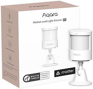 Aqara Thread Détecteur de Mouvement et de lumière P2, Matter Over Thread, Nécessite Routeur de Border Thread, Compatible avec Apple Home, Google Home, Alexa, SmartThings