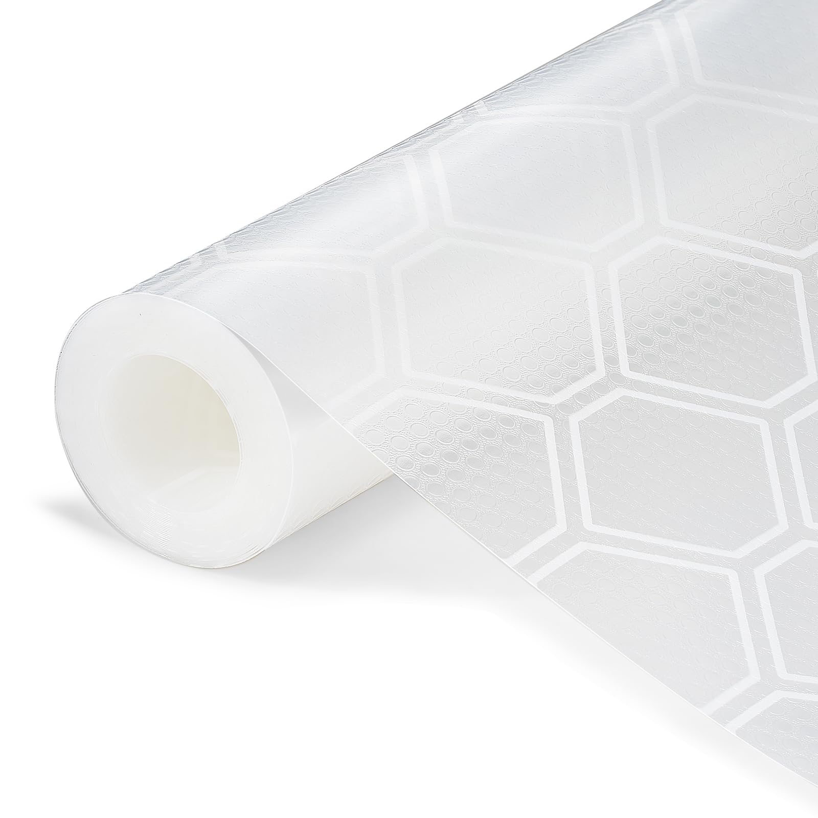 Shelf Liner, Drawer Liners for Bathroom Cabinets, Kitchen Refrigerator Liner Waterproof Cupboard Liner Fridge Liner for Shelves - Clear 44x500cm