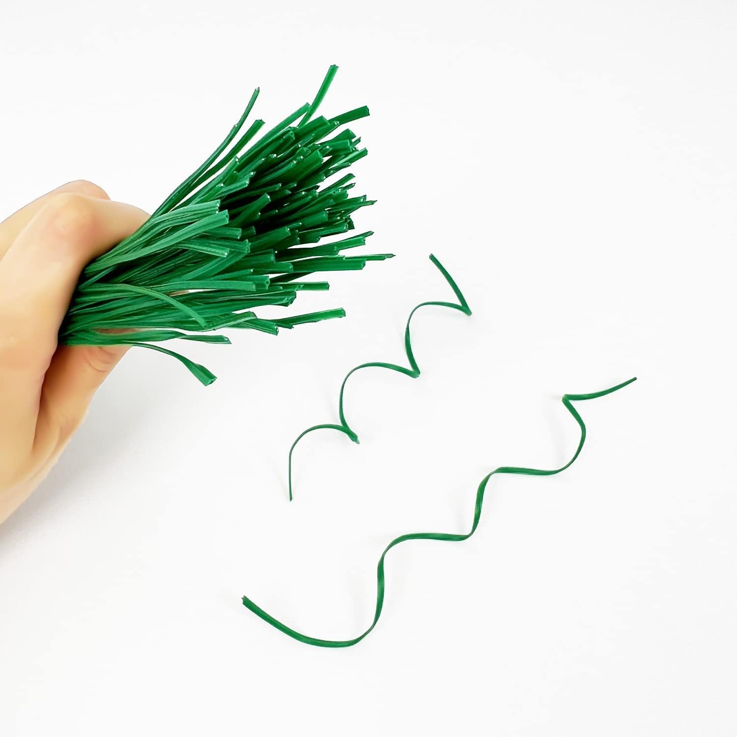Fascette per Piante da Giardino Filo Verde 100 PCS per Rampicanti Fiori Orto