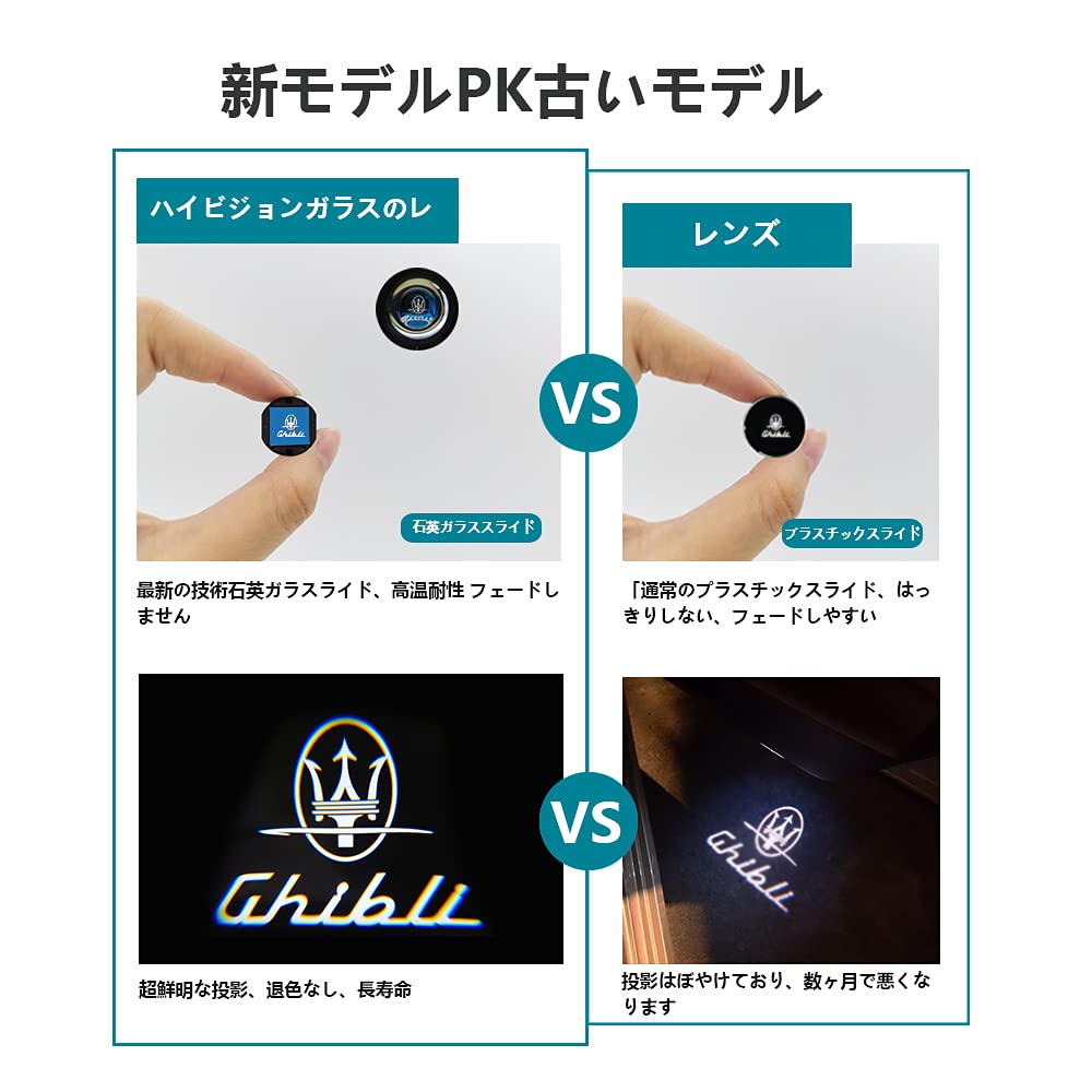 Amazon | カーテシライト 車用 カーテシーランプ LEDロゴ投影カーテシ 