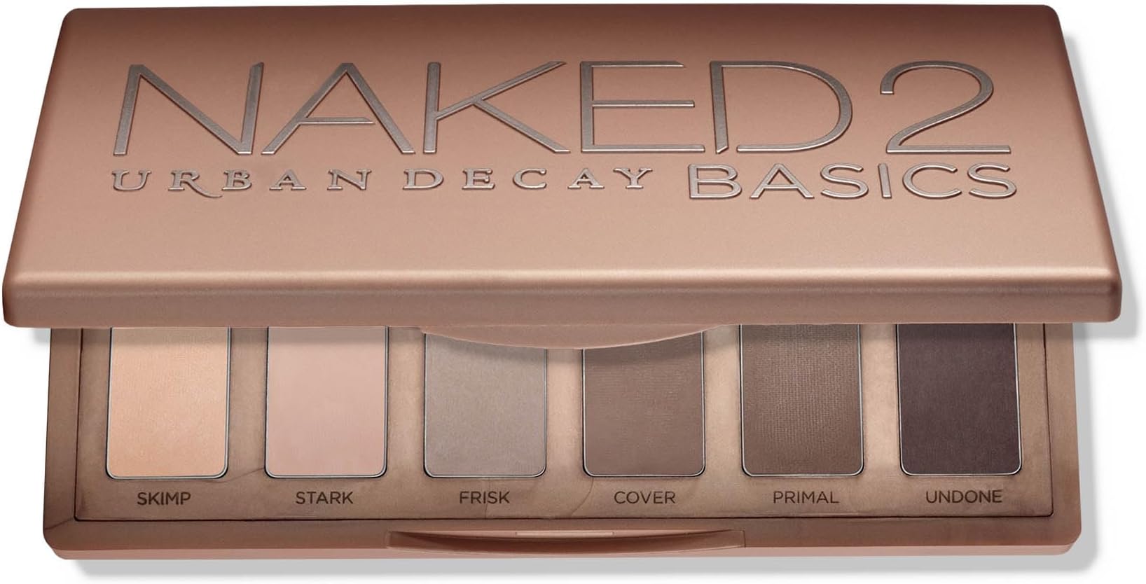Naked 2 Basics Mini Eyeshadow Palette - 6 Matte Neutral Shadows, Long-lasting Wear, Multi-Use Powder for Eye, Contour, Brows, Ultra-Blendable Cool-Tone Shades, Travel Makeup with Mirror