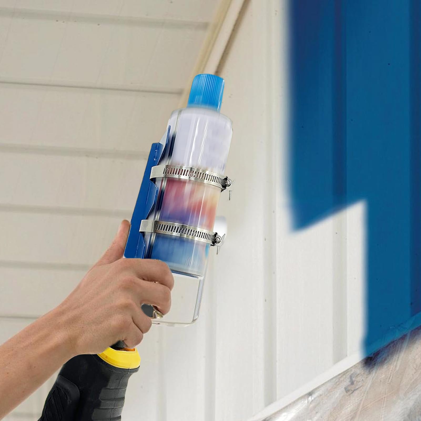 Farbschüttler - Edelstahl Spritzwerkzeug Mit Doppelbefestigungsgurten, Leistungsstarke Spraydose Farbmischer Werkstatt Praktische Mixer Für Cocktails, Saucen Nützliches Zubehör Für In D