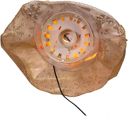 Miniatura 7 de Kurt S. Adler Árbol de ángel dorado de fibra óptica de 18 pulgadas, multicolor