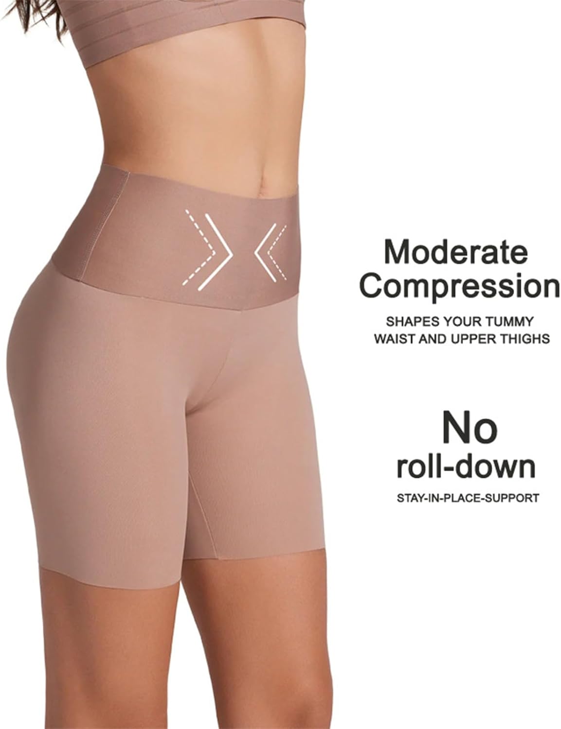 [Kirposh] Sixthpandas レディース シームレス シェイパーショーツ、お腹をコントロールするシェイプウェアショーツ