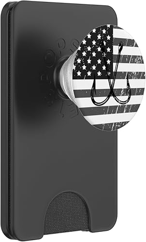 Miniatura 7 de Gancho de pesca Popsocket bandera estadounidense  PopSockets Grip y soporte para teléfonos y tabletas