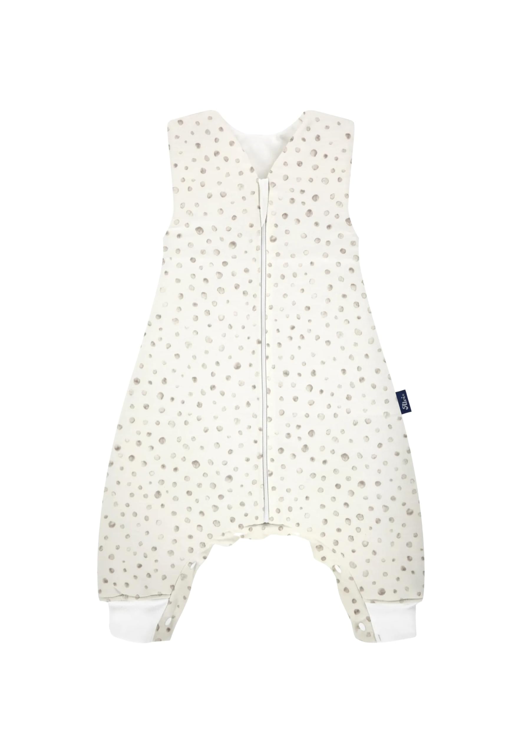 Alvi Sleep-Overall Thermo | Thermo-Schlafsack mit 2,5 TOG, kurzarm, warm und kuschelig mit Reißverschluss für kalte Winternächte