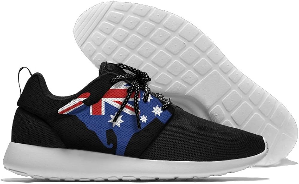 Men Gym Shoes Athletic Sneakers Australian Flag Mesh