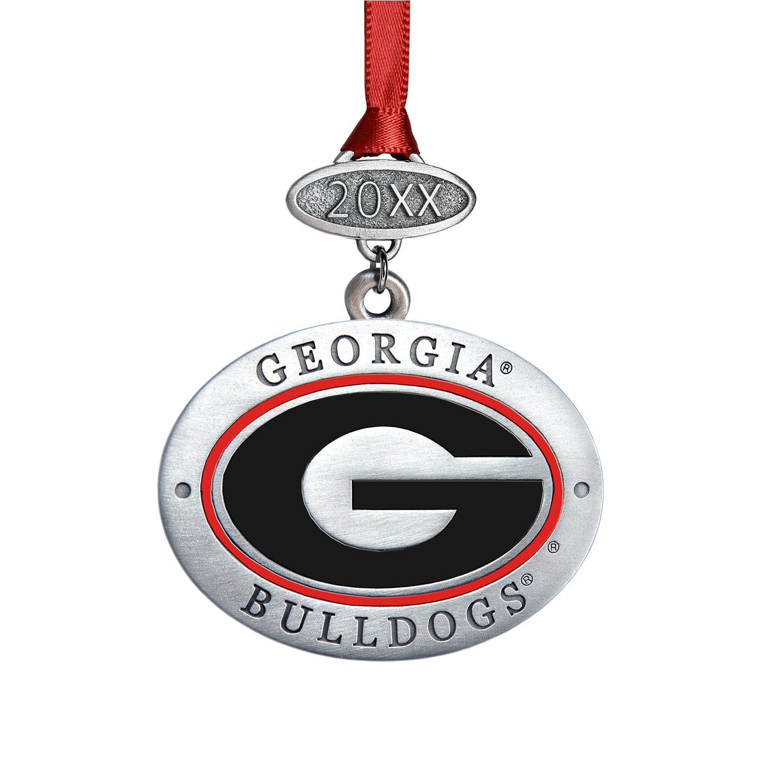 Heritage Pewter University of Georgia Bulldogs Class of 2026 Ornament | Graduation Gift | Hand-Sculpted Christmas Tree Ornament | Intricately Crafted Metal Pewter Alma Mater Inlay