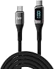Juo 100W 5A QC4.0 Digital Led Display USB PD Type-C with E-Mark Chip Fast Charging and Data Cable 2 Meters