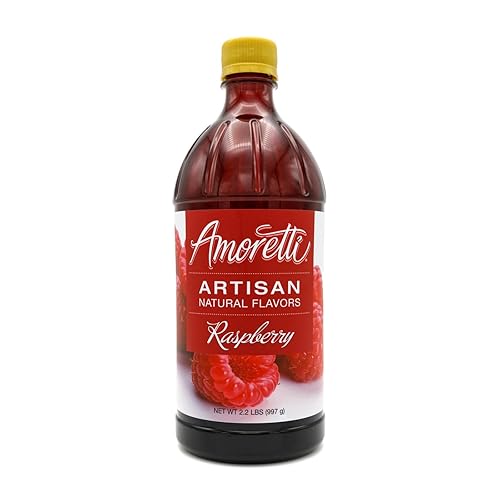 Amoretti - Sabor artesanal de frambuesa natural, 2.2 libras - Perfecto para pasteles, salados, elaboración de cerveza y más, sin conservantes,