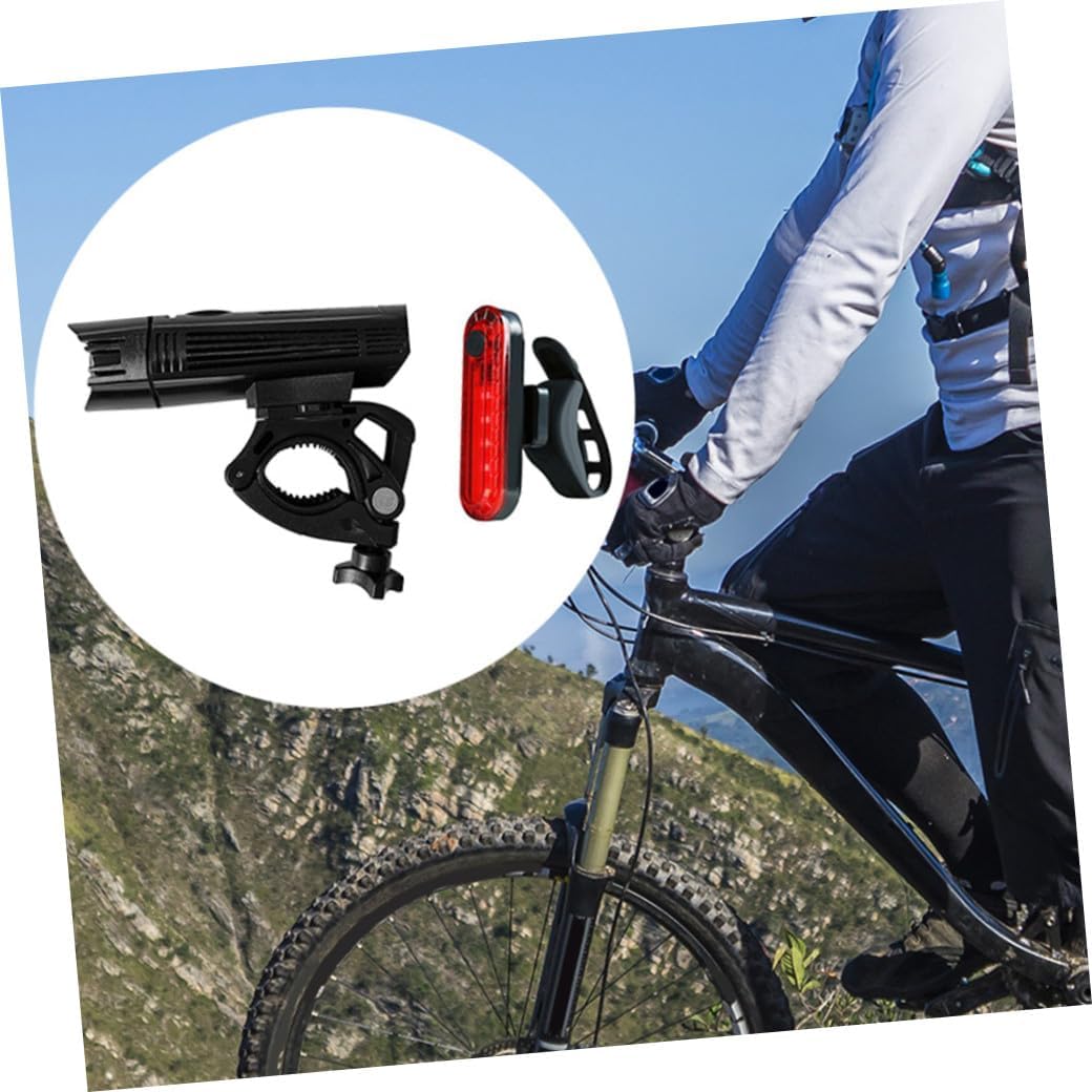 Mountain Bike Accessories Headlight Taillight Rechargeable Cycle Lights Front and Rear Light Package Cycling Safety Lamp