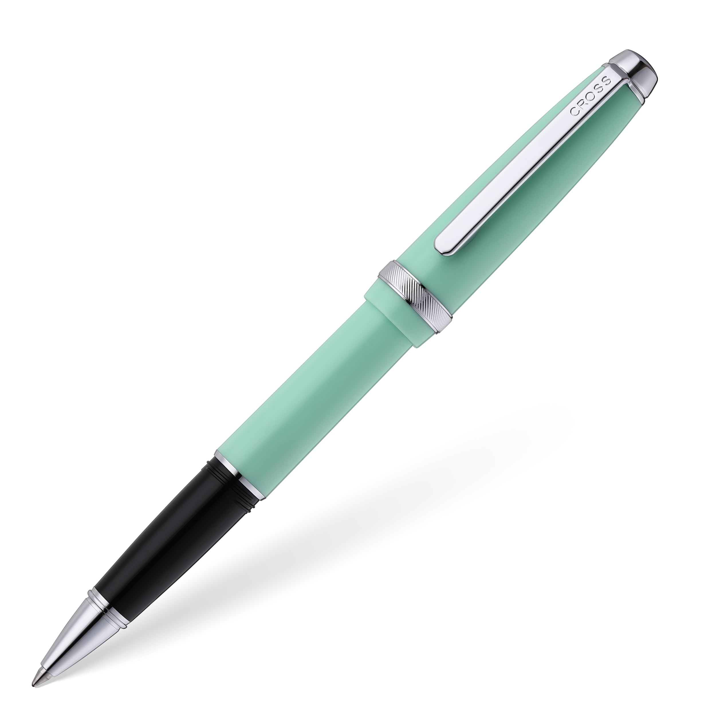 Cross Lume Seafoam Polished Chrome Ballpoint Pen, Medium Point, Black Ink