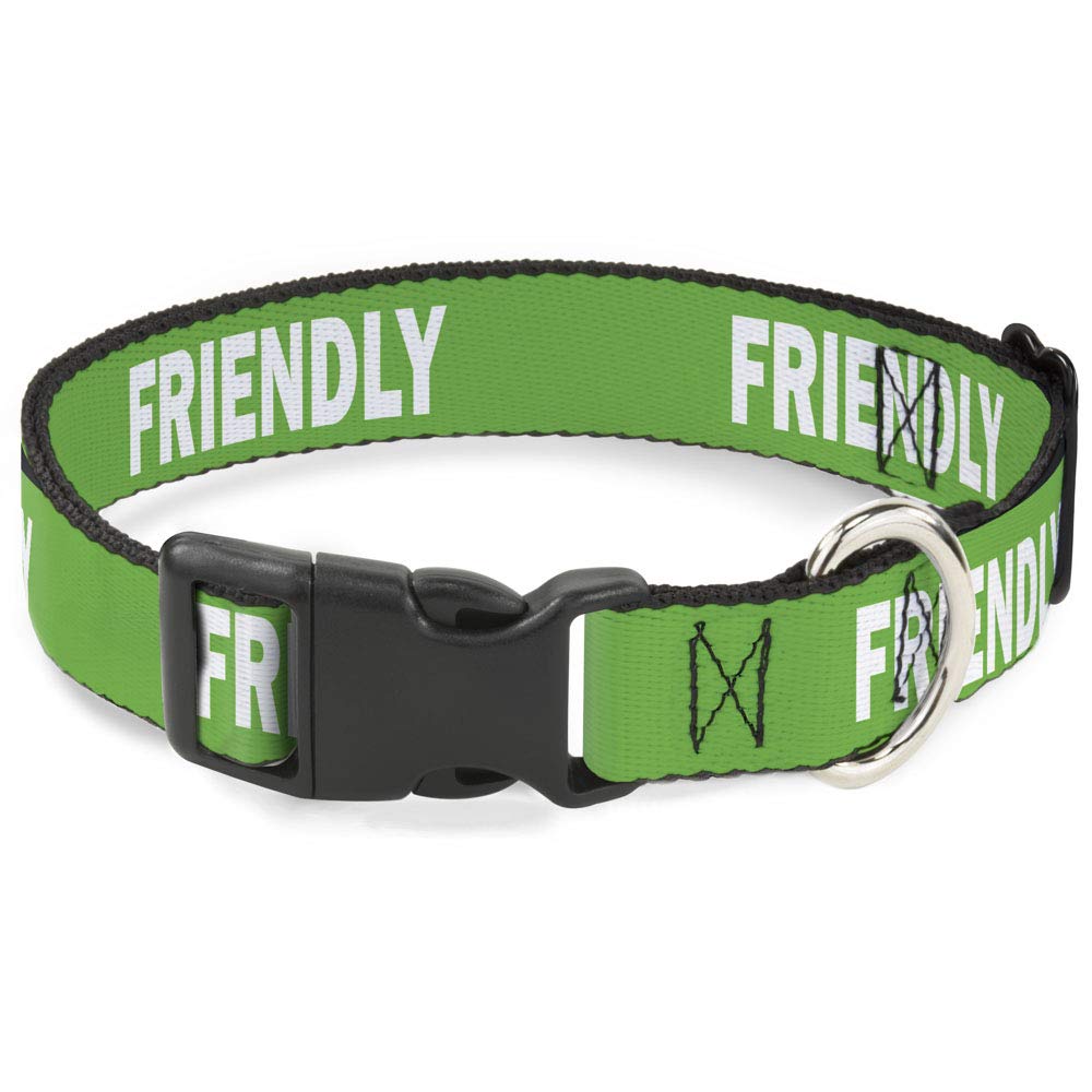 Collier pour chien Buckle-Down vert et blanc idéal pour vos balades en forêt