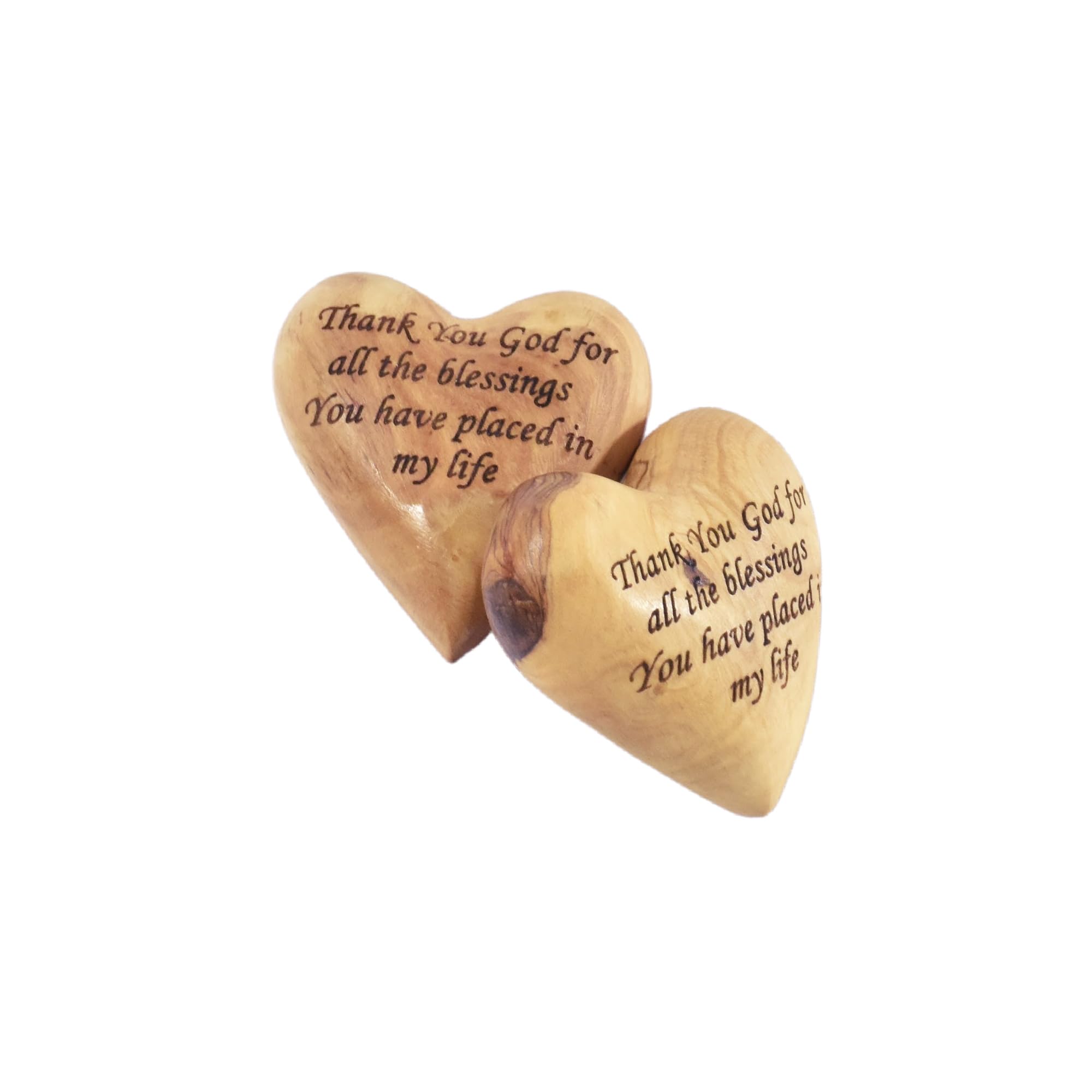 Customized Gifts, Olive Wood Hearts, Personalized Valentines Day Gift, Together Forever, Unique Cute for Engagement, 5th Anniversary, Wedding, Wooden i Hearts for her, him, Wife, Husband