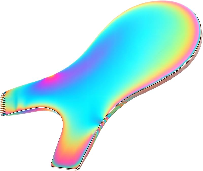 Pente metálico para cílios Mozeat Lens em aço inoxidável, reutilizável, colorido