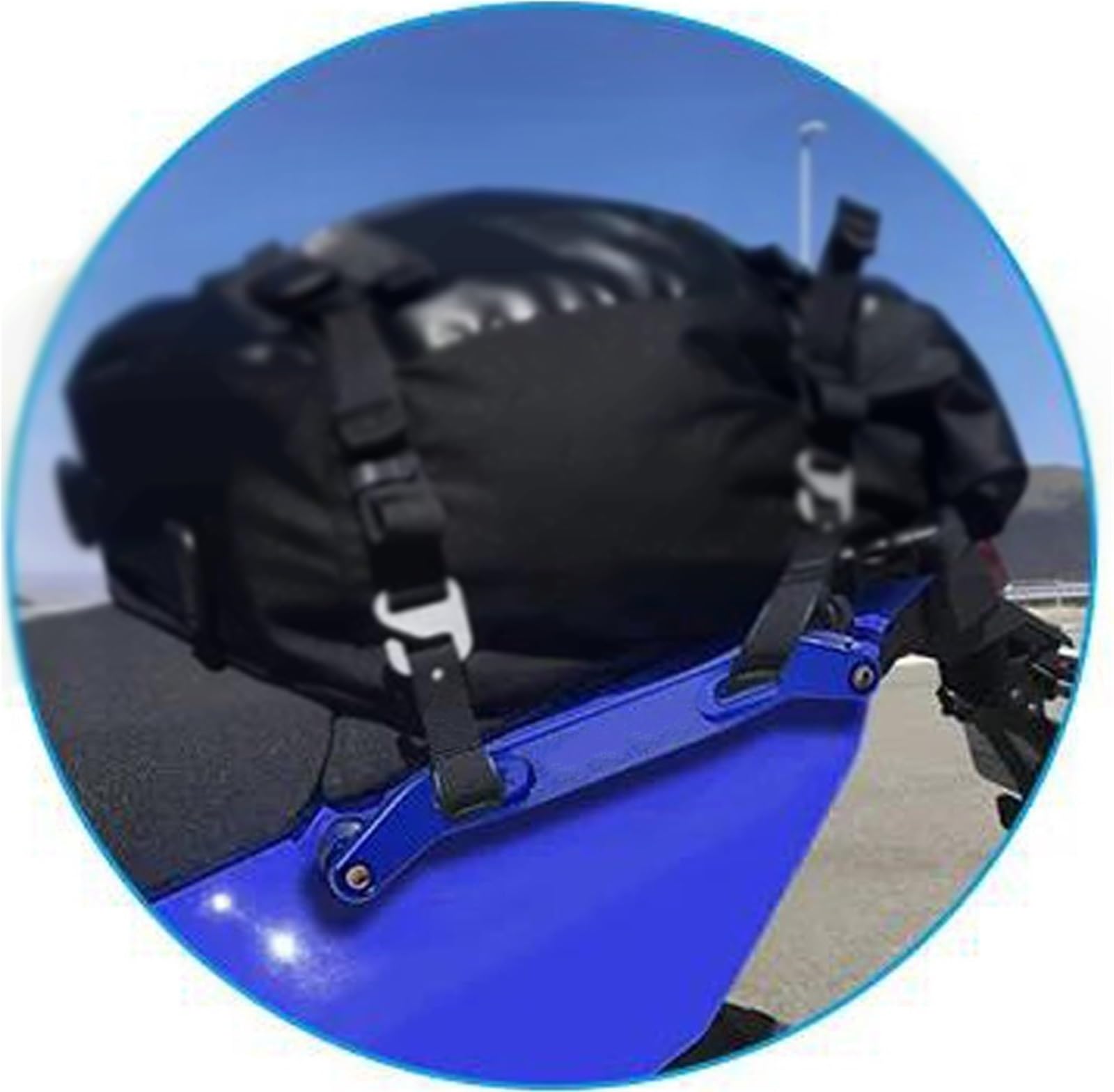Maniglia posteriore Per YAMAHA Tenere 700 Per Rally Edition 2020-2023 2022 2021 Bracciolo Posteriore Per Moto Portapacchi Barra Di Sostegno Per Sedile Passeggero Maniglie Per(Black)