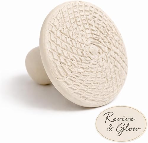 Revive & Glow Moroccan M'hekka Terracotta Clay Pumice Stone for Body Exfoliation
