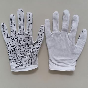 Acupressure Reflexology Gloves,Hand Massage with Point Massager with Massage Tool,Hand Massage Tool for Trigger Point Relief,Hand Spa Reflexology Sock,for Men Women Tired Relieve(A)