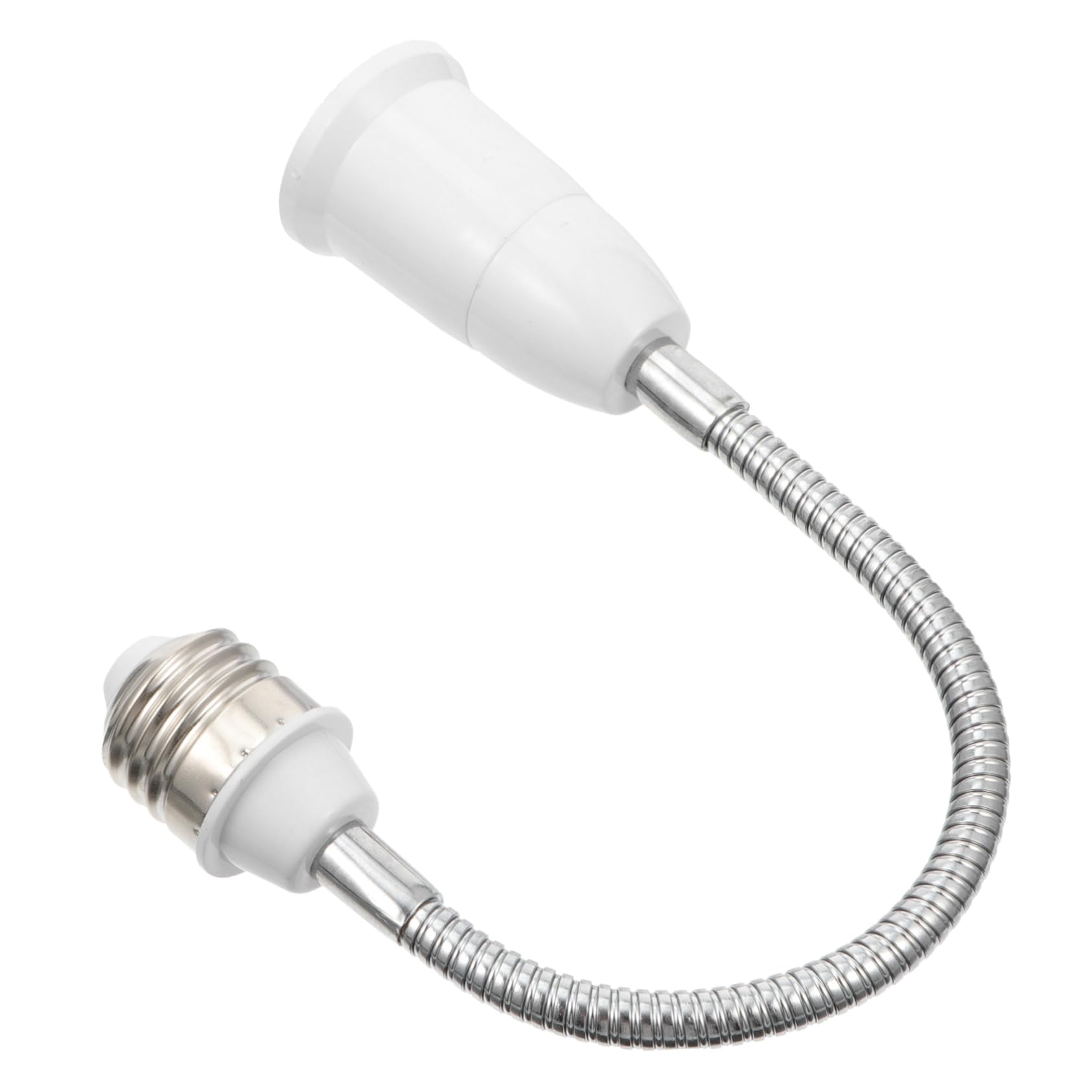 LALAFINA E27 to E27 Lamp Socket Extender Practical Light Holder Extendable Hose Rotatable for Photography Home