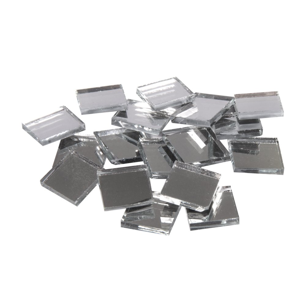 RAYHER Mirror Mosaic Tiles Bucket for Arts and Crafts, 1x1 cm, 1 kg, 1900-Piece