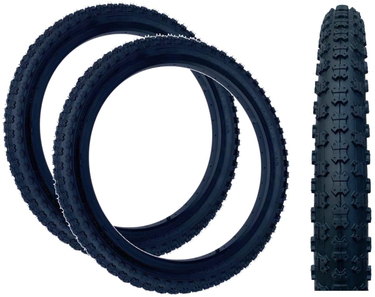Baldys 16 x 1.75 BMX/Kids Mountain Bike Tyres BLACK (PACK OF 2)