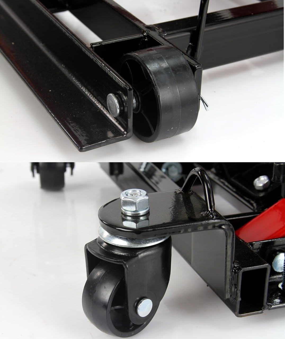 Sollevatore Idraulico 680 kg Ruote Sollevamento 12-38 cm per Moto Quad Veicoli Fuoristrada